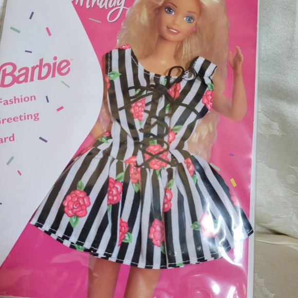Vintage Barbie Fashion Birthday Card - Picture 2 of 10
